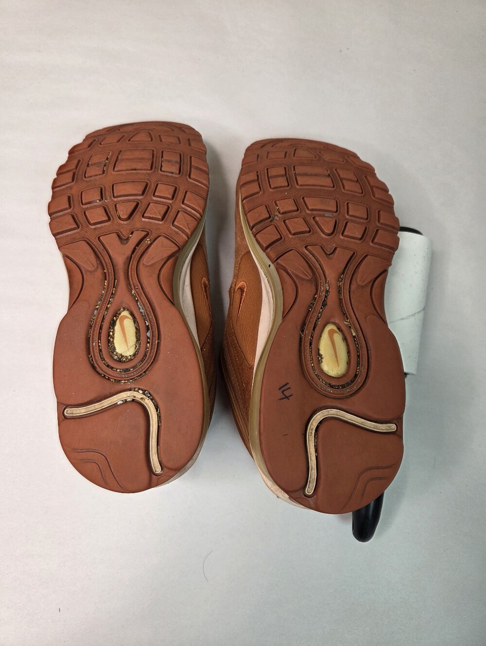 Nike Air Max 97 Bronze Copper Metallic Sneakers Women's US 9 EUR 40.5 Shoes - Picture 10 of 12